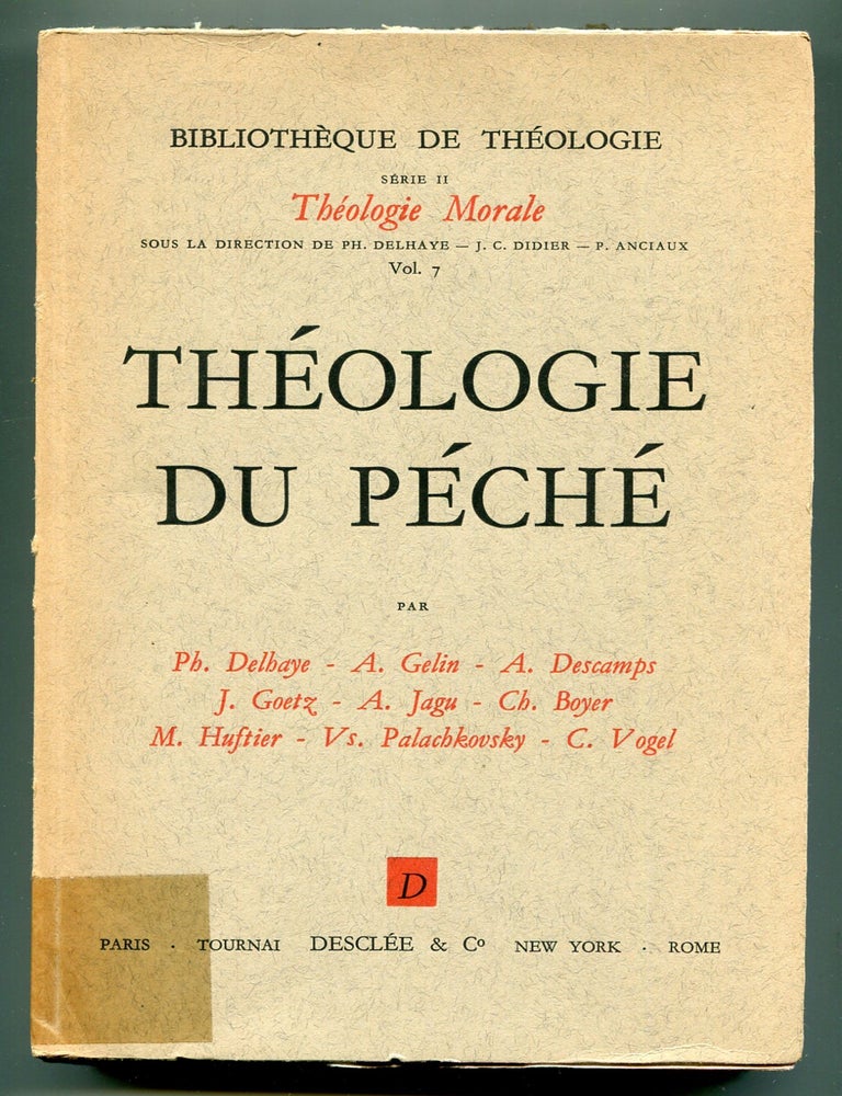 Item #602542 Th&eacute;ologie du P&eacute;ch&eacute;