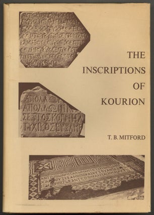 Item #603107 The Inscriptions of Kourion. T. B. MITFORD