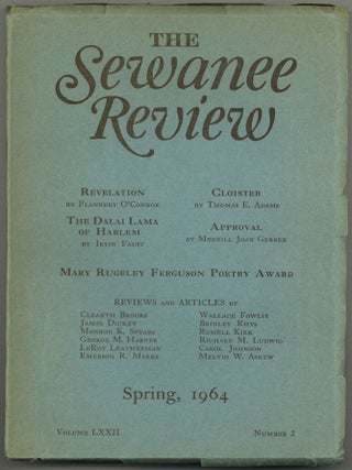 Item #603344 The Sewanee Review. Volume LXXII Number 2, Spring 1964. Andrew LYTLE, Flannery O'Connor