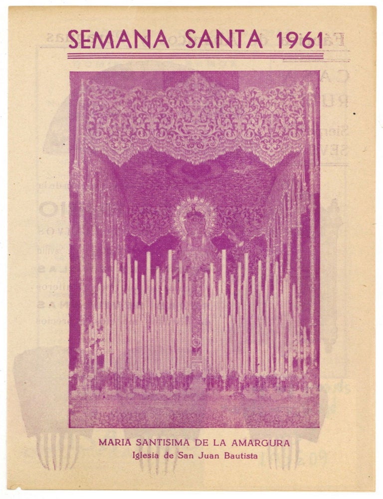 Item #603501 [Pamphlet]: Semana Santa 1961 (Sevilla)