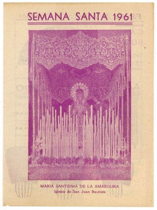 Item #603501 [Pamphlet]: Semana Santa 1961 (Sevilla