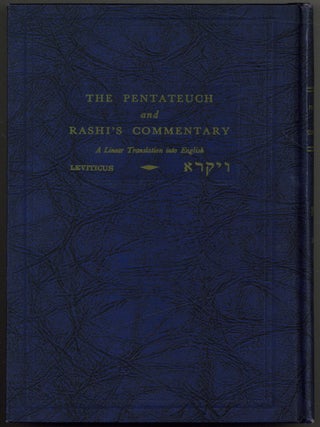 Item #603756 The Pentateuch and Rashi's Commentary: A Linear Translation into English....