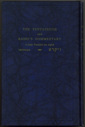 Item #603756 The Pentateuch and Rashi's Commentary: A Linear Translation into English....