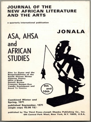 Item #603997 Journal of the New African Literature and the Arts. 9th and 10th. Combined Winter...