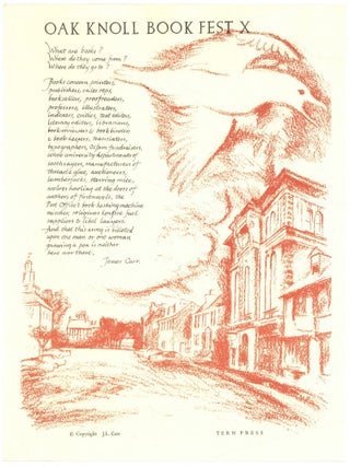 Item #604006 [Broadside]: Oak Knoll Book Fest X (What Are Books?). James CARR