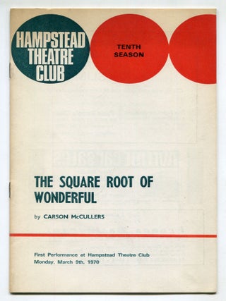 Item #604089 [Playbill]: The Square Root of Wonderful. Hampstead Theatre Club. Tenth Season....