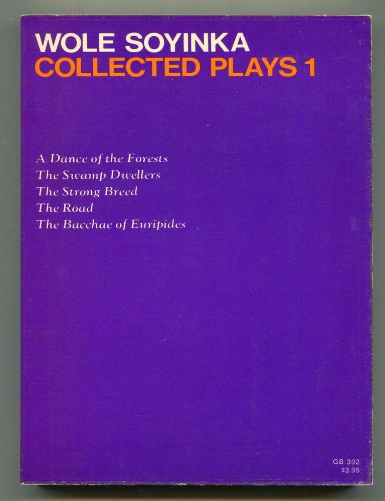 Item #604313 Collected Plays 1. Wole SOYINKA.