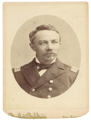 Item #604838 Inscribed Cabinet Card Photograph of Captain M.A. Healy, the First Man of...