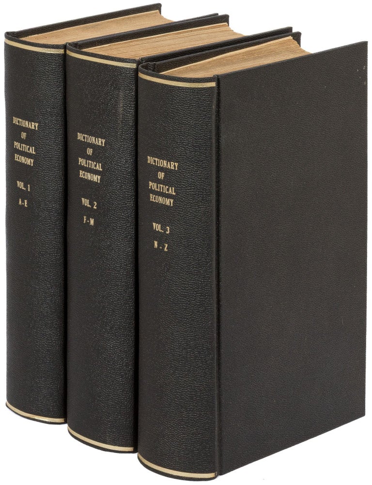 Dictionary of Political Economy [in Three Volumes. R. H. Inglis PALGRAVE, edited.