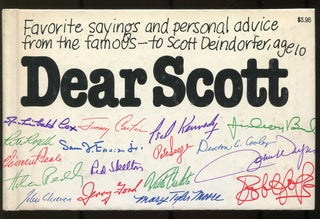 Item #605372 Dear Scott. Scott DEINDORFER