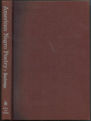 Item #605420 American Negro Poetry. Arna BONTEMPS