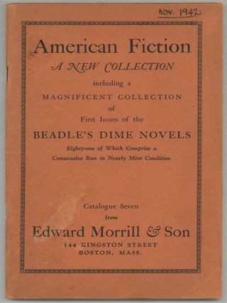 Item #605750 American Fiction. A New Collection including a Magnificent Collection of First...