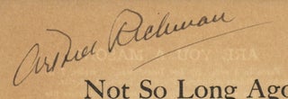 Not So Long Ago: A Comedy in Prologue, Three Acts and Epilogue