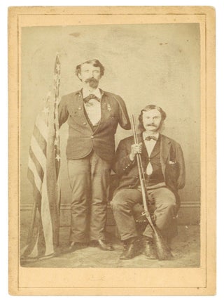 Item #606020 Carte-de-visite Portrait of Two Civil War Amputees