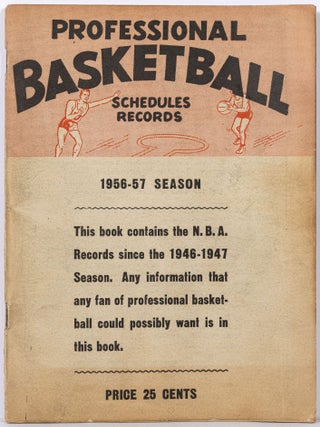 Item #606155 Professional Basketball Schedules, Records, 1956-57 Season