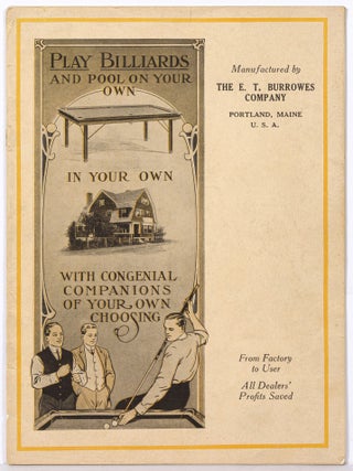 Item #606170 [Trade catalog]: E.T. Burrowes Catalogue No. 41: Home Billiard and Pool Tables