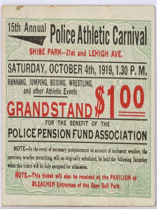 Item #606291 15th Annual Police Athletic Carnival, Shibe Park, Philadelphia, 1919