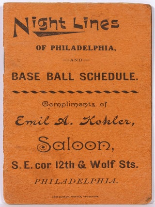 Item #606342 Night Lines of Philadelphia and Base Ball Schedule