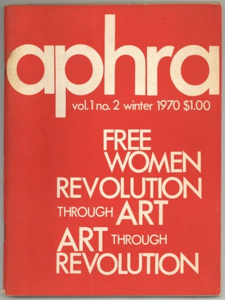 Item #606712 Aphra &ndash; Volume 1, No. 2, Winter 1970. Elizabeth FISHER