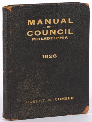 Item #606843 Manual of the City Council of Philadelphia for 1928