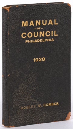 Item #606843 Manual of the City Council of Philadelphia for 1928