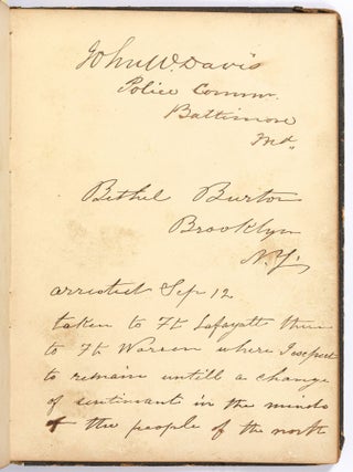 Civil War Autograph Album of Prisoners Held at Fort Warren in Boston Harbor, Massachusetts (1861-62)