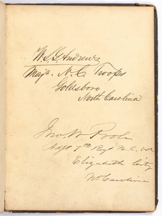 Civil War Autograph Album of Prisoners Held at Fort Warren in Boston Harbor, Massachusetts (1861-62)