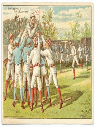 Item #607024 [Baseball Trade Card]: "The Umpires lot, not a happy one&quot