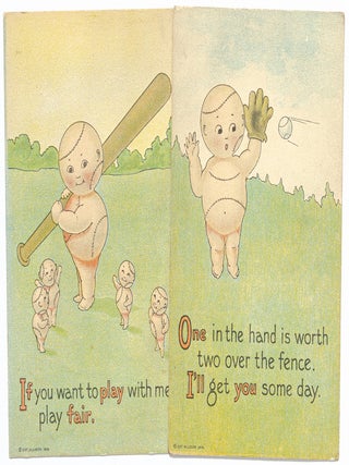 Item #607038 [Baseball postcards]: Two postcards from the Fan-ie Series