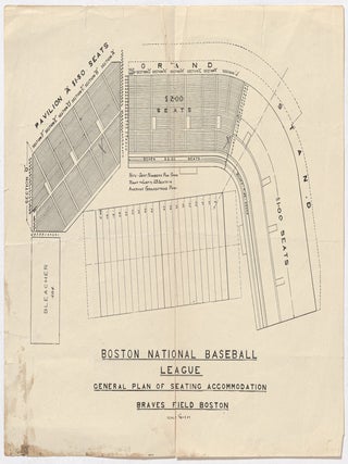 Item #607176 Braves Field, Boston, General Plan for Seating Accommodation
