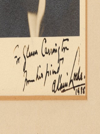 Photograph of Alain Locke, Inscribed to Glenn Carrington