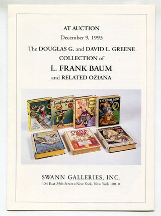 Item #607715 [Advertising Brochure]: The Douglas G. & David L. Greene Collection of L. Frank...
