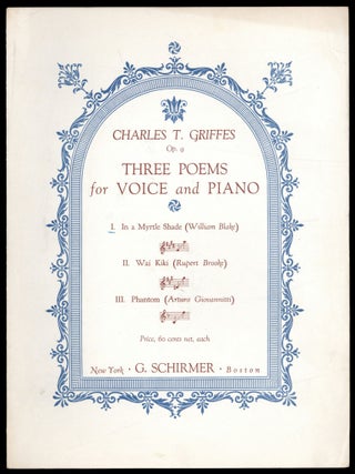 Item #607932 [Sheet music]: In a Myrtle Shade (Op. 9, No. 1). William BLAKE, words by, music by...