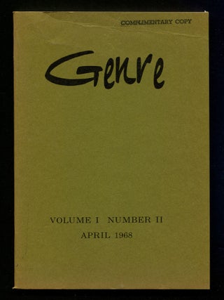 Item #608228 Genre &ndash; Vol. I, No. 2, April 1968