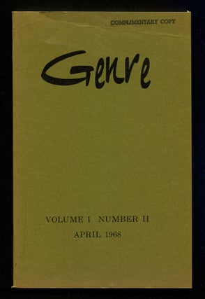 Item #608228 Genre – Vol. I, No. 2, April 1968