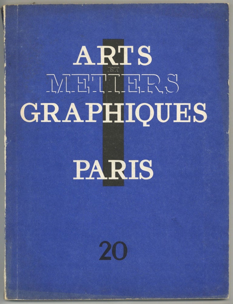 Arts et Métiers Graphiques - No. 20, Quinze Novembre, 1930 | Jacques de ...