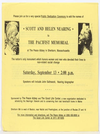Item #608922 [Large Handbill]: Please join us for a very special Public Dedication Ceremony to...