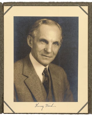 Item #608976 Signed Portrait Photograph of Henry Ford. Henry FORD