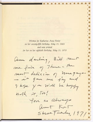 A Rose for Katherine Anne Porter