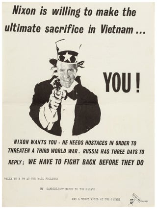 Item #609759 [Political Poster]: Nixon is willing to make the ultimate sacfricive in Vietnam ......