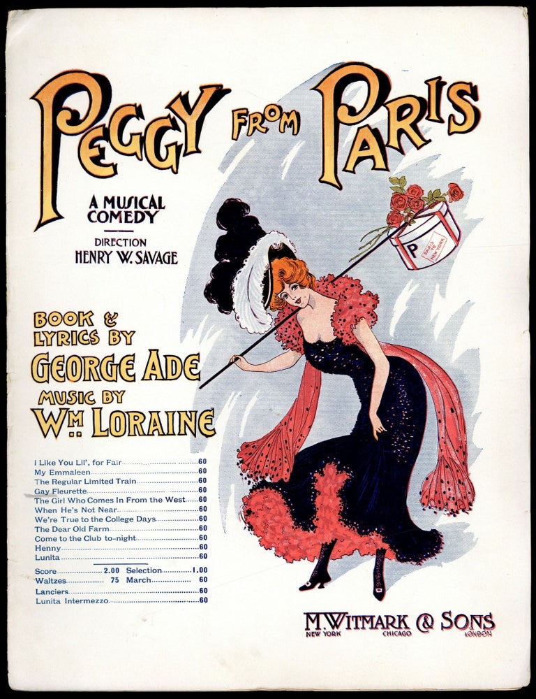 Item #609845 [Sheet music]: Gay Fleurette [from] Peggy from Paris. George ADE, words by, music by Wm. Loraine.