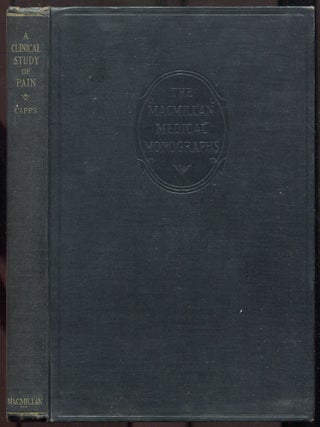Item #609955 An Experimental and Clinical Study of Pain in the Pleura, Pericardium and...