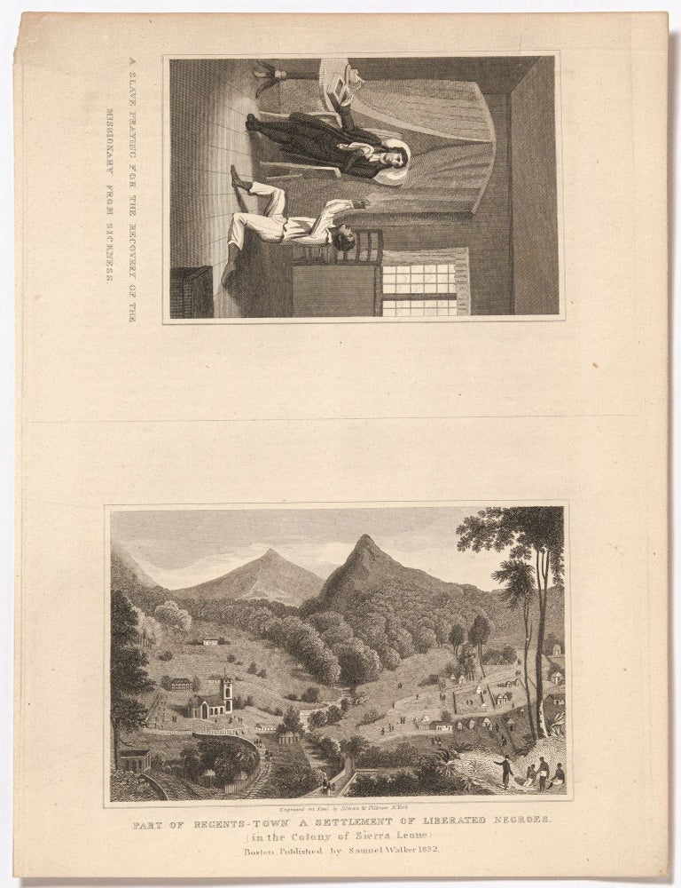 Item #610084 Uncut Sheet of Two Steel Engravings from Thomas Smith and John O. Choules' book, The Origin and History of Missions. Thomas ILLMAN, engraved by Edward Pilbrown.