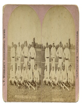 Item #610135 [Baseball Stereoview, captioned in the negative]: Tecumseh Base Ball Club 1879