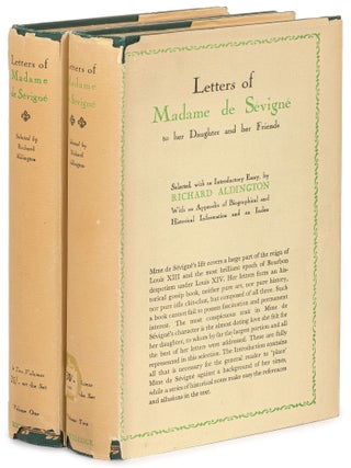 Item #610324 Letters of Madame de S&eacute;vign&eacute; to Her Daughters and Her Friends [in Two Volumes]....