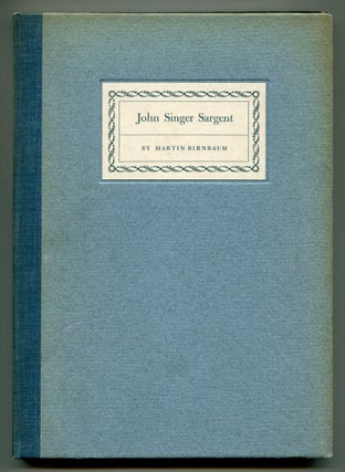 Item #610671 John Singer Sargent. January 12, 1856 : April 15, 1925. A Conversation Piece. Martin...