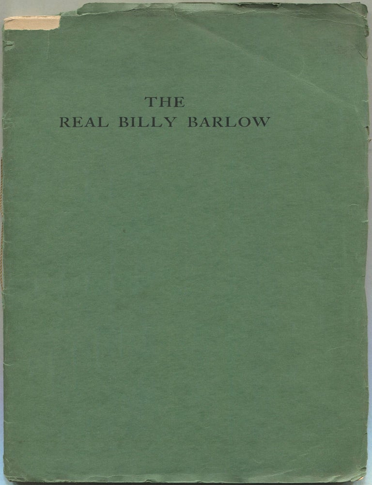 Item #610781 The Real Billy Barlow: A Tale of Old Cape Ann