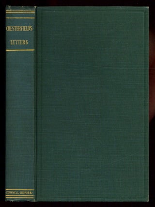 Item #611251 Letters, Sentences and Maxims [spine title] Chesterfield's Letters. Lord...