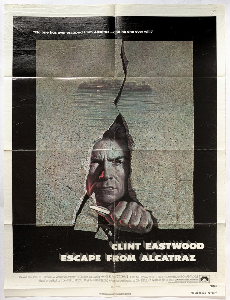 Item #611285 [Film Poster]: Escape from Alcatraz. Clint EASTWOOD, Don Siegel, Patrick McGoohan, J. Campbell Bruce.