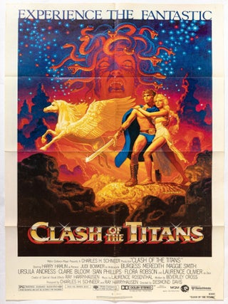 Item #611294 [Film Poster]: Clash of the Titans. Harry HAMLIN, Maggie Smith, Burgess Meredith,...